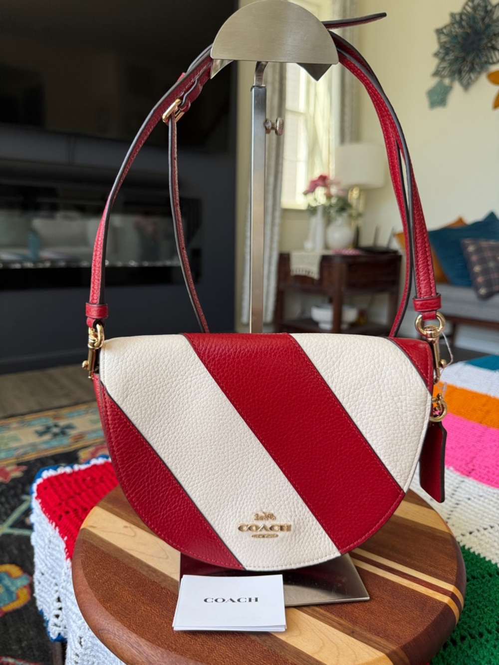 Coach Ellen Crossbody with Stripes